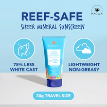 Load image into Gallery viewer, MAGWAI Reef-Safe Sheer Mineral Sunscreen Lotion SPF 50+ | Broad Spectrum, Lightweight, Non Greasy