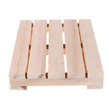 Load image into Gallery viewer, Mini Pallet-Shaped Wooden Beverage Coasters | Set of Rustic Drink Coasters by Project Refill