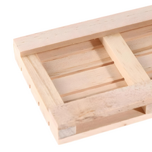 Load image into Gallery viewer, Mini Pallet-Shaped Wooden Beverage Coasters | Set of Rustic Drink Coasters by Project Refill