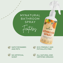 Load image into Gallery viewer, MyNatural Bathroom Spray Odor Eliminator Awakening Citrus Odor Remover 300ml | All Natural, Phthalate-Free, Non-Toxic