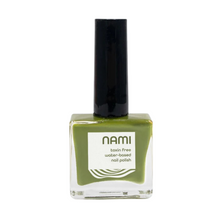 Load image into Gallery viewer, Nami Natural Green Leaves Of Summer (Drab Green) Vegan, Toxin-Free, Odor-Free, Water-Based Nail Polish 13.5ml