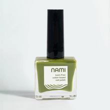 Load image into Gallery viewer, Nami Natural Green Leaves Of Summer (Drab Green) Vegan, Toxin-Free, Odor-Free, Water-Based Nail Polish 13.5ml
