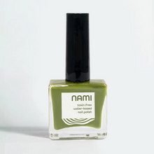 Load image into Gallery viewer, Nami Natural Green Leaves Of Summer (Drab Green) Vegan, Toxin-Free, Odor-Free, Water-Based Nail Polish 13.5ml