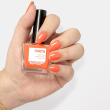 Load image into Gallery viewer, Nami Natural Hello Orange Sunshine (Sunrise Orange) Vegan, Toxin-Free, Odor-Free, Water-Based Nail Polish 13.5ml