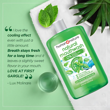 Load image into Gallery viewer, Human Nature Natural Mouthwash Refreshing Mint with Triple Protect Action 400ml
