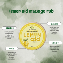 Load image into Gallery viewer, Oil For You Lemon Aid Massage Rub 50g | Menthol Camphor Relief