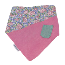 Load image into Gallery viewer, Paws & Kisses Flora Dana Pet Bandana | Cotton & Chambray Floral Bandana for Cats and Dogs