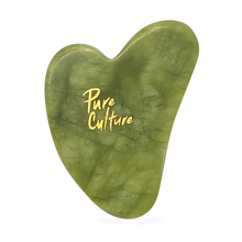 Load image into Gallery viewer, Pure Culture Jade Phoenix Gua Sha In a Box | Chinese Green Jade Stone, Lifts &amp; Depuffs Natural Face Sculptor
