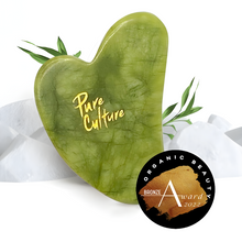 Load image into Gallery viewer, Pure Culture Jade Phoenix Gua Sha In a Box | Chinese Green Jade Stone, Lifts & Depuffs Natural Face Sculptor