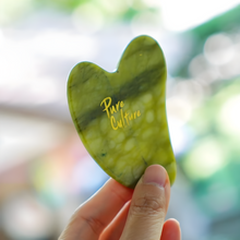 Load image into Gallery viewer, Pure Culture Jade Phoenix Gua Sha In a Box | Chinese Green Jade Stone, Lifts & Depuffs Natural Face Sculptor