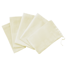 Load image into Gallery viewer, Reusable Coffee or Tea Filter, Muslin Cloth Drawstring (Pack of 5) by Project Refill