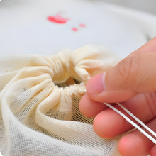 Load image into Gallery viewer, Reusable Coffee or Tea Filter, Muslin Cloth Drawstring (Pack of 5) by Project Refill