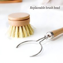 Load image into Gallery viewer, Sisal Pot Brush with Bamboo Handle, Replaceable Brush Head by Project Refill