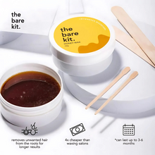 Load image into Gallery viewer, The Bare Kit Honey and Sugar Wax For Hair Removal 100g | All-Natural, Ready To Use, No Heating Required
