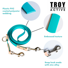 Load image into Gallery viewer, Troy Active Multifunction Waterproof PVC Coated Dog Leash 2.1m