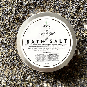 Areté Sleep Bath Salt 300g | Good for Soak or Scrub, For Deep Sleep, Fatigue Relief, and Moisturizes Skin