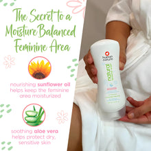 Load image into Gallery viewer, Human Nature Sensitive Feminine Wash with Soothing Aloe + Moisturizing Sunflower Oil 165ml