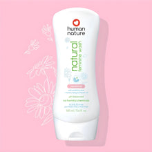 Load image into Gallery viewer, Human Nature Sensitive Feminine Wash with Soothing Aloe + Moisturizing Sunflower Oil 165ml