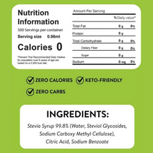 Load image into Gallery viewer, wepure Stevia Drops Natural Liquid Sweetener 30ml | 500 Servings Per Bottle, Zero Calories, Sugar, Glycemic Impact, Net Carb