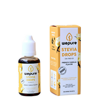 Load image into Gallery viewer, wepure Stevia Drops Natural Liquid Sweetener Vanilla Flavor 30ml | 500 Servings Per Bottle, Zero Calories, Sugar, Glycemic Impact, Net Carb