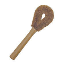 Load image into Gallery viewer, Eco-Friendly Pot Brush with Bamboo Handle and Coconut Fiber