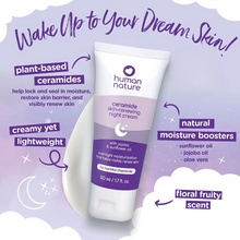 Load image into Gallery viewer, Human Nature Ceramide Skin-Renewing Night Cream 50ml | With Jojoba and Sunflower Oil for Overnight Moisturization That Helps Visibly Renew Skin