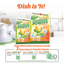 Load image into Gallery viewer, Human Nature Natural Dishwashing Powder 120g (Makes 1.5L)