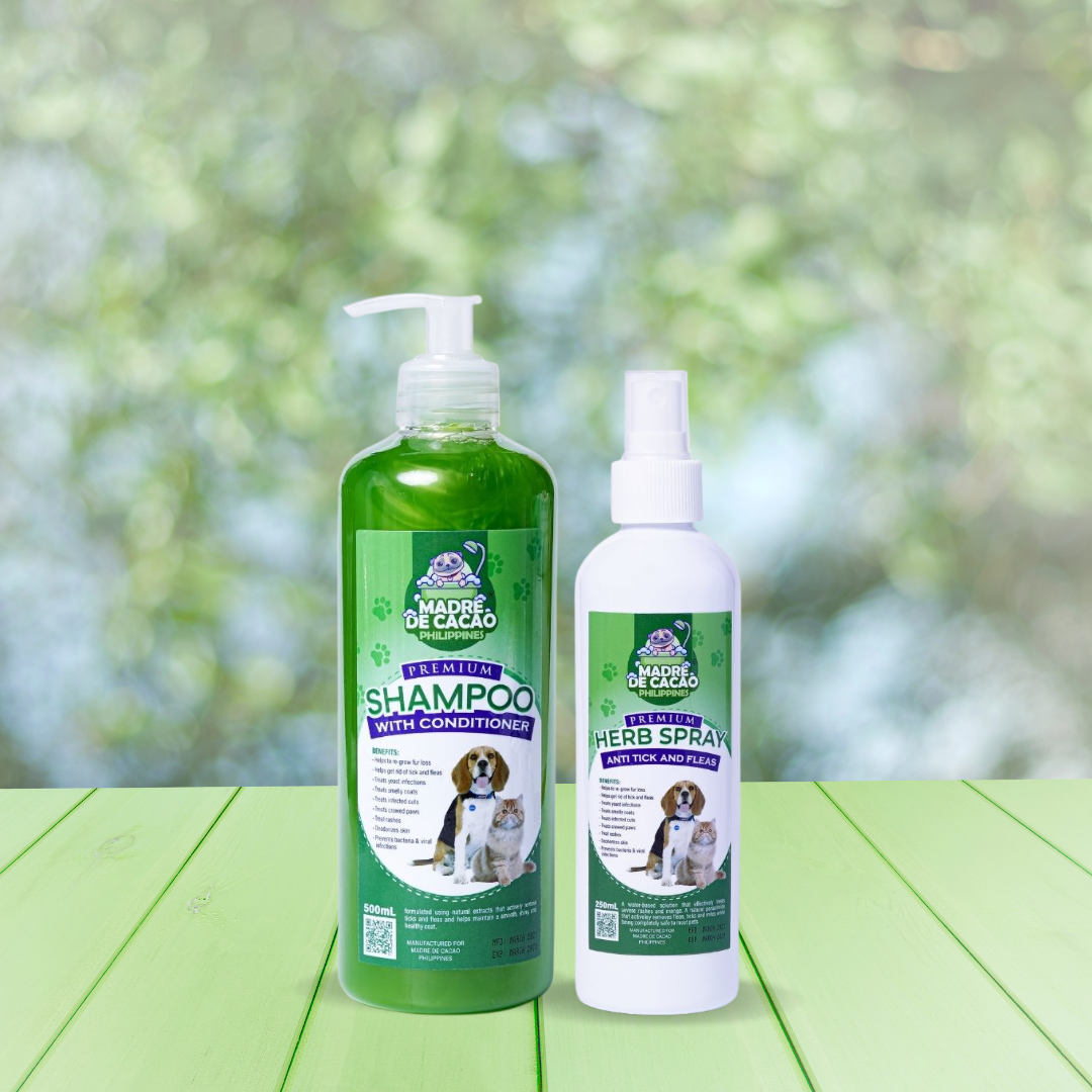 Madre De Cacao PH Pet Shampoo with Conditioner Plus Herb Spray