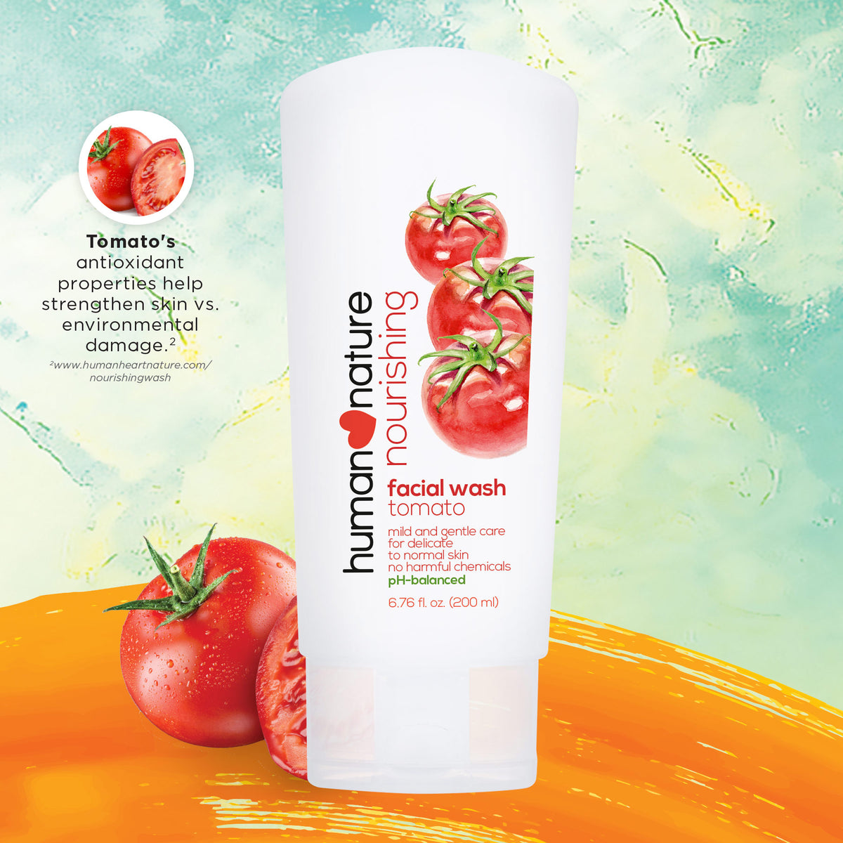 Human Nature 100% Natural Nourishing Facial Wash with Tomato