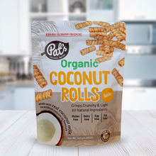Load image into Gallery viewer, Pat’s Organic Snacks Organic Coconut Rolls Vanilla Flavor 140g
