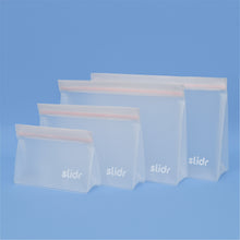 Load image into Gallery viewer, Slidr PH Reusable Stand Up Storage Bags With Double Lock Seal Sampler (Set of 4)
