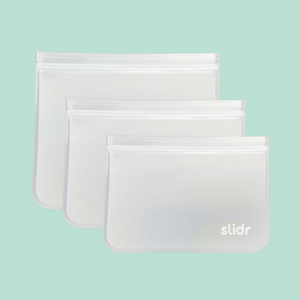 Slidr PH Reusable Flat Storage Bags With Double Lock Seal Sampler (Set of 3)
