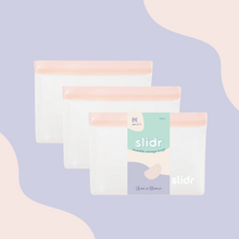 Load image into Gallery viewer, Slidr PH Reusable Stand Up Storage Bags With Double Lock Seal - Medium (Pack of 3)