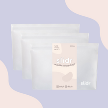 Load image into Gallery viewer, Slidr PH Reusable Stand Up Storage Bags With Double Lock Seal - Extra Large (Pack of 3)