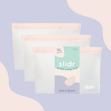 Load image into Gallery viewer, Slidr PH Reusable Stand Up Storage Bags With Double Lock Seal - Extra Large (Pack of 3)