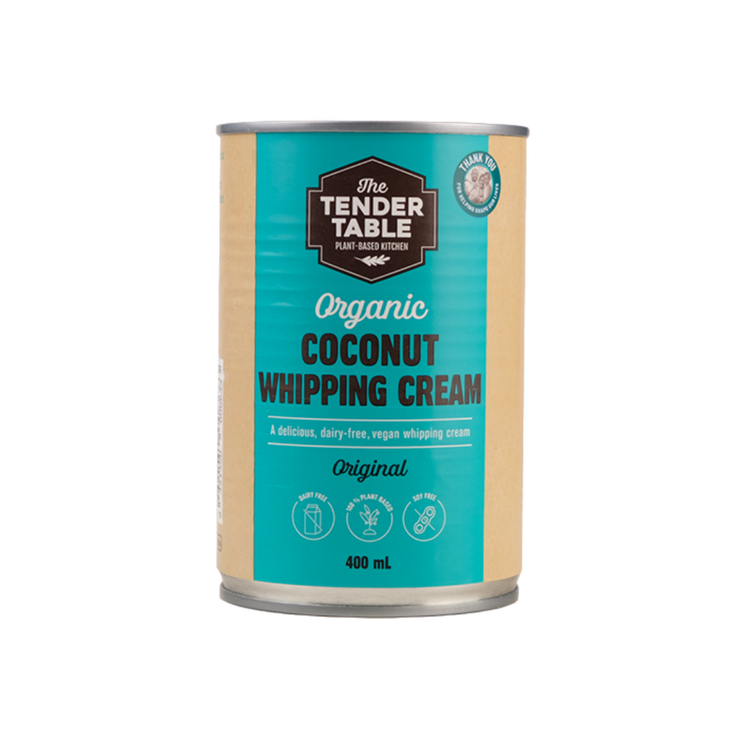 The Tender Table Organic Dairy-Free Coconut Whipping Cream Original Flavor 400ml
