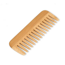 Load image into Gallery viewer, Wooden Bamboo Comb Wide Tooth Style | Eco-Friendly Comb Great for Travel, Home, and Personal Use