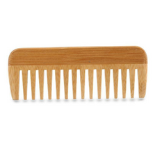 Load image into Gallery viewer, Wooden Bamboo Comb Wide Tooth Style | Eco-Friendly Comb Great for Travel, Home, and Personal Use