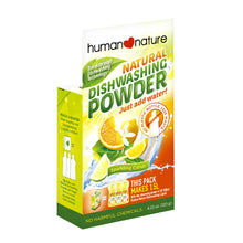 Load image into Gallery viewer, Human Nature Natural Dishwashing Powder 120g (Makes 1.5L)