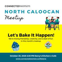 Load image into Gallery viewer, Let’s Bake It Happen:  Cupcake DIY Workshop + Connected Women North Caloocan October Meetup
