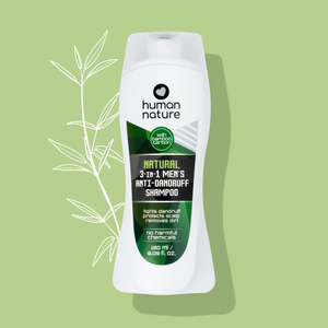 Human Nature Natural 3-in-1 Men's Anti-Dandruff Shampoo with PureProtect Actives 400ml