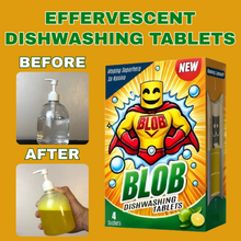 Load image into Gallery viewer, BLOB Dishwashing Tablets Calamansi - 4 Sachets (8 Tablets x 250ml) | Eco-Friendly, Zero Waste, Powerful Grease Removal, Fresh Citrus Scent
