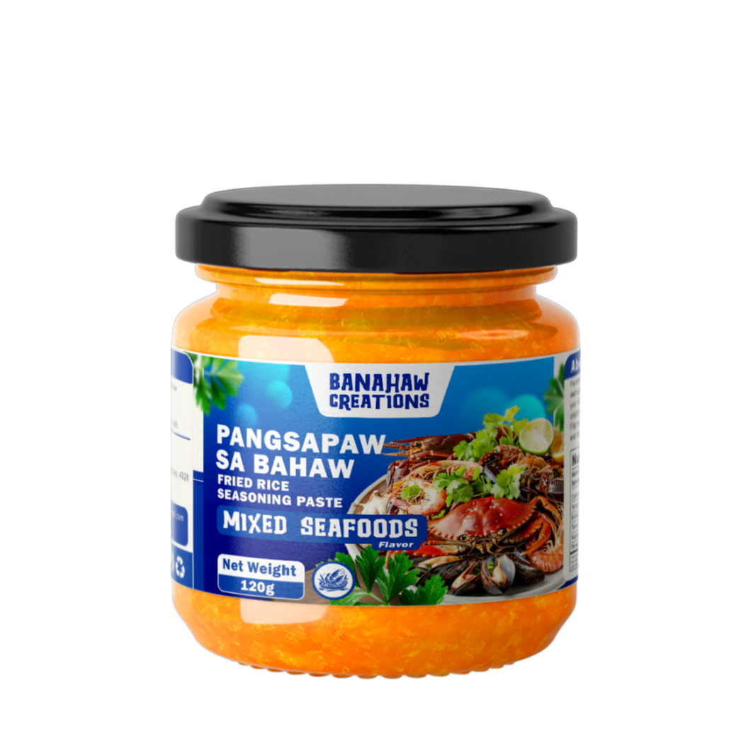 Banahaw Creations Fried Rice Seasoning Paste Pangsapaw sa Bahaw Mixed Seafoods Flavor | All-Natural, No Preservatives