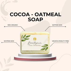 Beautiganix Cocoa – Oatmeal Soap 100g | For Healthy, Youthful, Glowing Skin