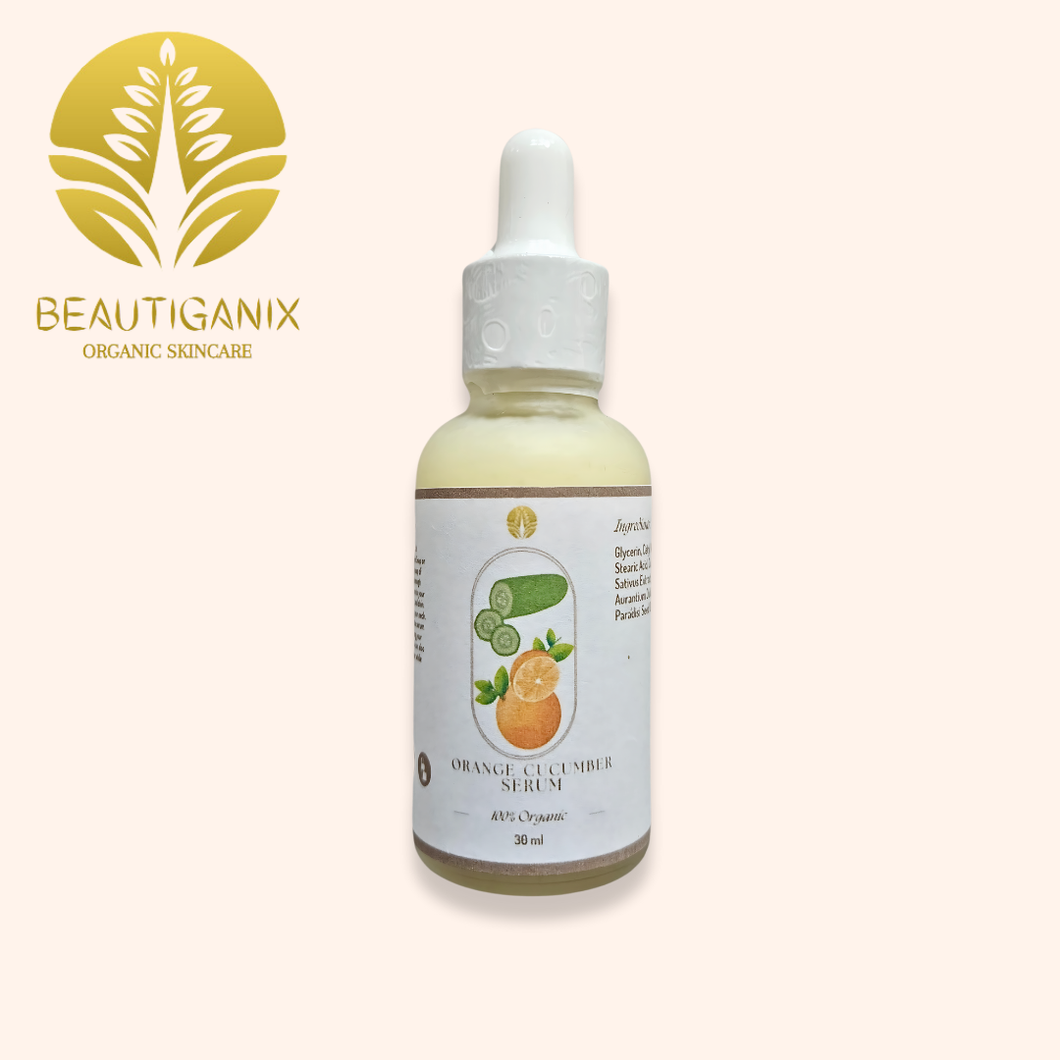 Beautiganix Orange – Cucumber Serum 30 ml | For Deep Moisturization