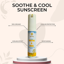 Load image into Gallery viewer, Beautiganix Soothe &amp; Cool Organic Sunscreen with SPF 40 50ml
