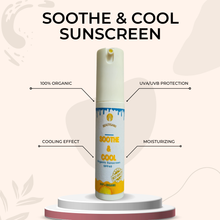 Load image into Gallery viewer, Beautiganix Soothe &amp; Cool Set | Organic Sunscreen with SPF 40 Plus Refreshing Soap
