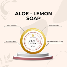 Load image into Gallery viewer, Beautiganix Aloe – Lemon Soap 100g
