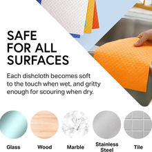 Load image into Gallery viewer, Cellulose Cleaning Sponge Wipe | Biodegradable Alternative to Paper Towel, Eco-Friendly, For Home and Kitchen Cleaning by Project Refill
