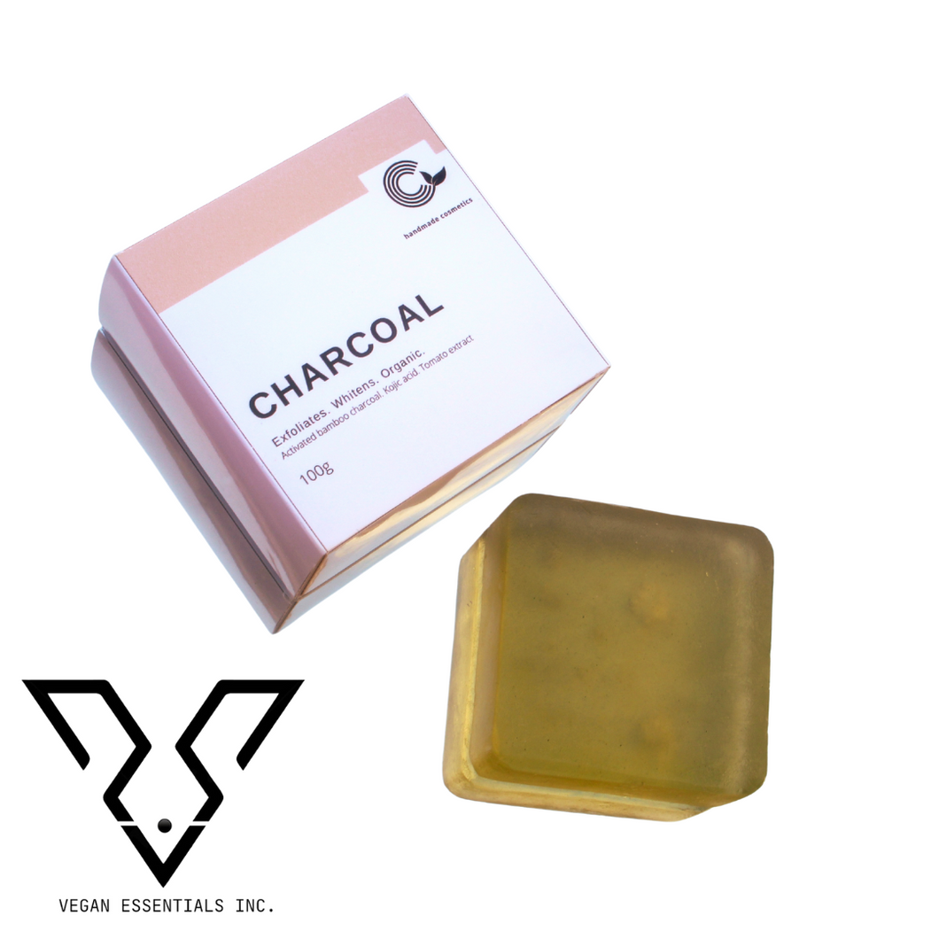 Vegan Essentials Charcoal Vegan Skin Care Beauty Soap 100g (FKA Crystal Glow)